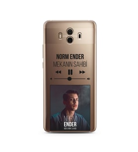Norm Ender Mp3 Tasarımlı Süper Şeffaf Silikon Telefon Kılıfı Huawei Mate 10 Pro