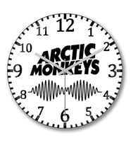 Arctic Monkeys Duvar Saati Bombeli Gercek Cam