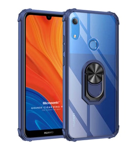 Microsonic Huawei Honor 8A Kılıf Grande Clear Ring Holder Lacivert