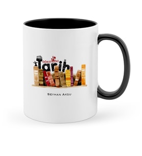 BK Gift Kişiye Özel Tarih Öğretmeni Siyah Kupa Bardak  2