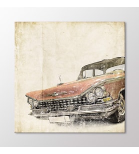 Arty Tablo Vintage Cadillac Tablo (Karışık)