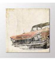 Arty Tablo Vintage Cadillac Tablo (Karışık)