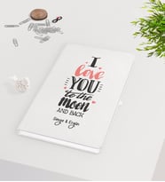 BK Gift Kişiye Özel Sevgililer Günü Beyaz Defter-86