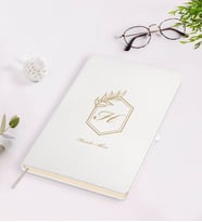 BK Gift Kişiye Özel Baş Harf İsim Tasarımlı Beyaz Defter-6