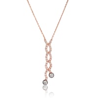 İkili Es Kolye - Rose