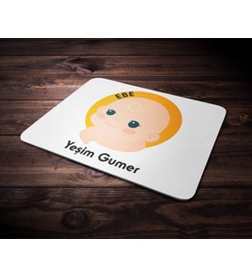 Kişiye Özel Ebe Tasarımlı Mouse Pad (Renksiz)