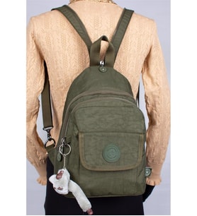 Bagacar Urban 2034 Klınkır Kumaş Unisex Sırt Çantası Haki