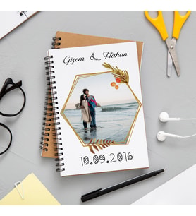 Fotoğraflı - İsimli Defter Kişiye Özel