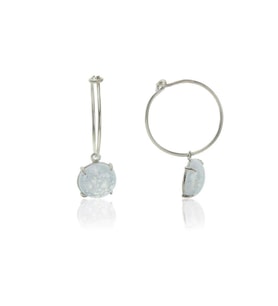 Söğütlü Silver Kristalize taşlı Küpe
