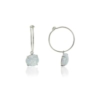 Söğütlü Silver Kristalize taşlı Küpe