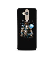 Uzay Astronot Tasarım Süper Şeffaf Silikon Telefon Kılıfı General Mobile GM8