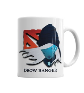 Drow Ranger Dota 2 Kupa Bardak Porselen
