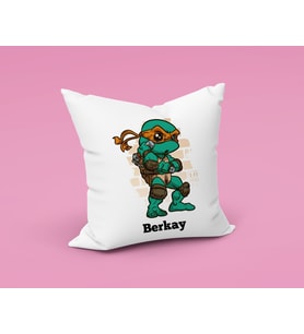Ninja Kaplumbağalar Yastığı Kişiye Özel