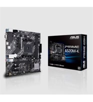 Asus Prime A520M-K AMD AM4 64GB DDR4 4600Mhz M2 Vga-Hdmi mATX Anakart