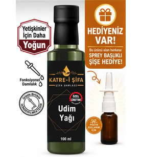 Katre-i Şifa Yetişkinler İçin Özel Üretim Udim Yağı (Okratoksin A ve Aflatoksin Analizli) 100 ml