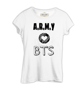 BTS - Love Army Beyaz Kadın Tshirt