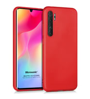Microsonic Matte Silicone Xiaomi Mi Note 10 Lite Kılıf Kırmızı
