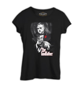 The Godfather Siyah Kadın Tshirt