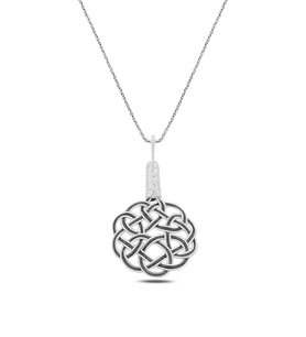 Söğütlü Silver Gümüş aşk düğümü kolye