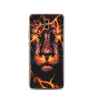 Aslan Neon Tasarım Süper Şeffaf Silikon Telefon Kılıfı Huawei Mate 10 Pro 
