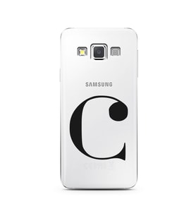 Samsung A3 (2015) Harf Tasarımlı Telefon Kılıfı C-Harfi 