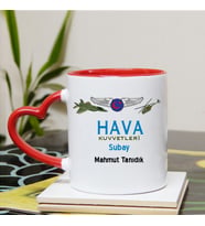 Hava Kuvvetleri Subay Kupa Bardağı Kalpli
