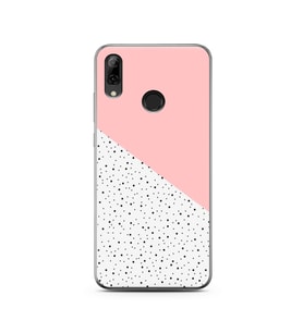 Pembe Puantiye Tasarımlı Süper Şeffaf Silikon Telefon Kılıfı Huawei P Smart (201