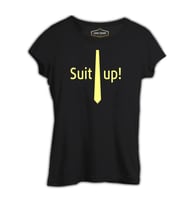 How I Met Your Mother - Suit Up Siyah Kadın Tshirt