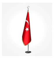 Makam Bayrağı, Türk Makam Bayrağı, Krom Direkli