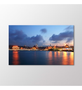 Arty Tablo Galata Köprüsü Tablo (Karışık)
