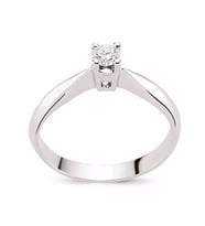 Tektaş Pırlanta Yüzük 0,18 CT G-VS 3.15 Gram 18 Ayar Altın
