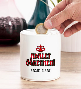 Adalet Öğretmeni Kişiye Özel Kumbara