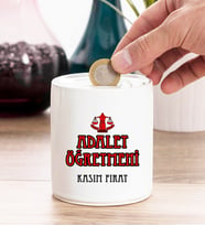 Adalet Öğretmeni Kişiye Özel Kumbara