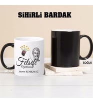 Felsefe Öğretmeni Kupa Bardağı Sihirli (Beyaz)
