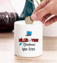 Bilgisayar Öğretmeni Kişiye Özel Kumbara