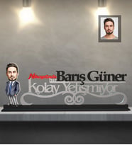 Kişiye Özel Patron Karikatürlü Kolay Yetişmiyor Ahşap Biblo Bay-9