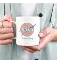 İsme Özel Retro Nasa Kupa (Beyaz)