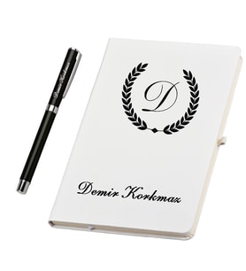 Doğumgünü Hediyesi Kişiye Özel Defter Ve Kalem Hediye Seti