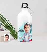 BK Gift Kişiye Özel Bay Diş Hekimi Karikatürlü Metal Suluk 500 Ml 3