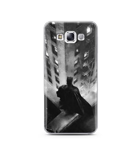 Batman Tasarım Süper Şeffaf Silikon Telefon Kılıfı Samsung E7