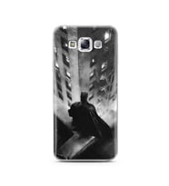 Batman Tasarım Süper Şeffaf Silikon Telefon Kılıfı Samsung E7