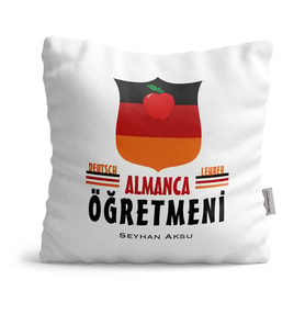 BK Gift Kişiye Özel Almanca Öğretmeni  Yastık