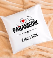 Paramedik Tasarımlı Kişiye Özel Hediye Paramedik Yastık