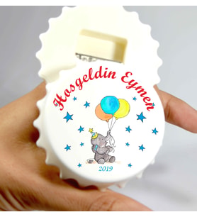 20Adet Bebek Magneti Açacaklı KAPAK Magnet Açacak (Beyaz)