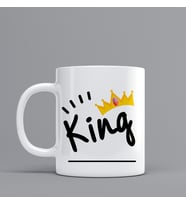 Kral Temalı  Hediye Kupa Bardak" King" Kişiye Özel Hediye W77