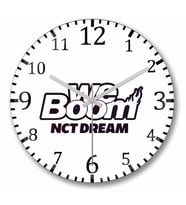 Nct  Dream We Boom Duvar     Saati Bombeli Gercek Cam