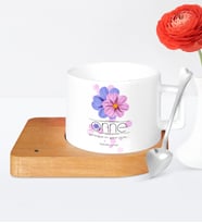 BK Gift Kişiye Özel Anne Anlamı Ahşap Altlıklı Seramik Fincan  10
