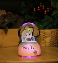 Unicorn Müzikli ve Işıklı Kar Küresi