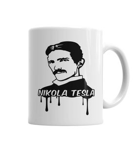 Nikola Tesla Electric Eyes Kupa Bardak Porselen