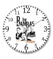 The Bambas Duvar Saati Bombeli Gercek Cam
